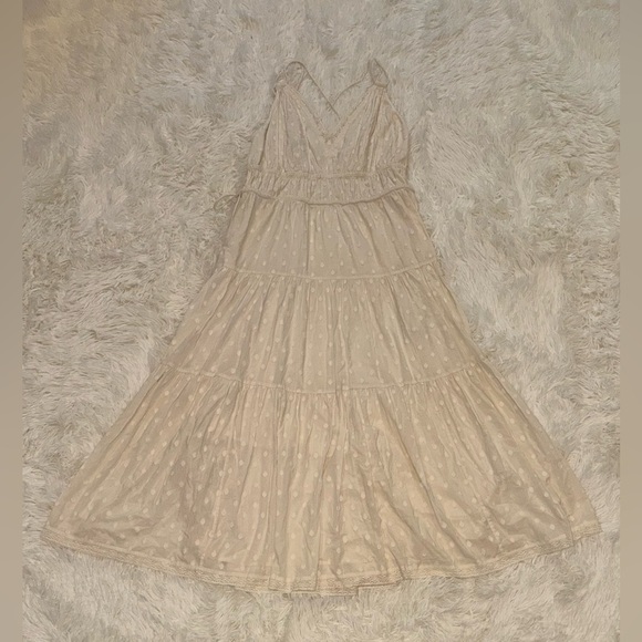 NEW Ulla Johnson Freya Circle Jacquard Tiered Cotton Ivory Cream Dress size 8 - Picture 2 of 8